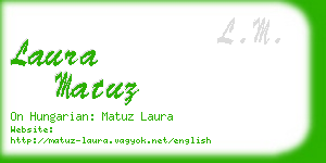 laura matuz business card